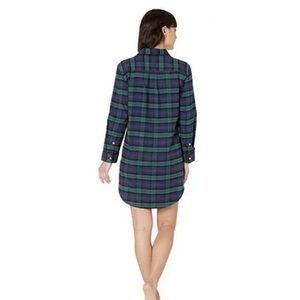 Women’s Vineyard vines  Flannel  Sleep Shirt small Pajamas Nightgown